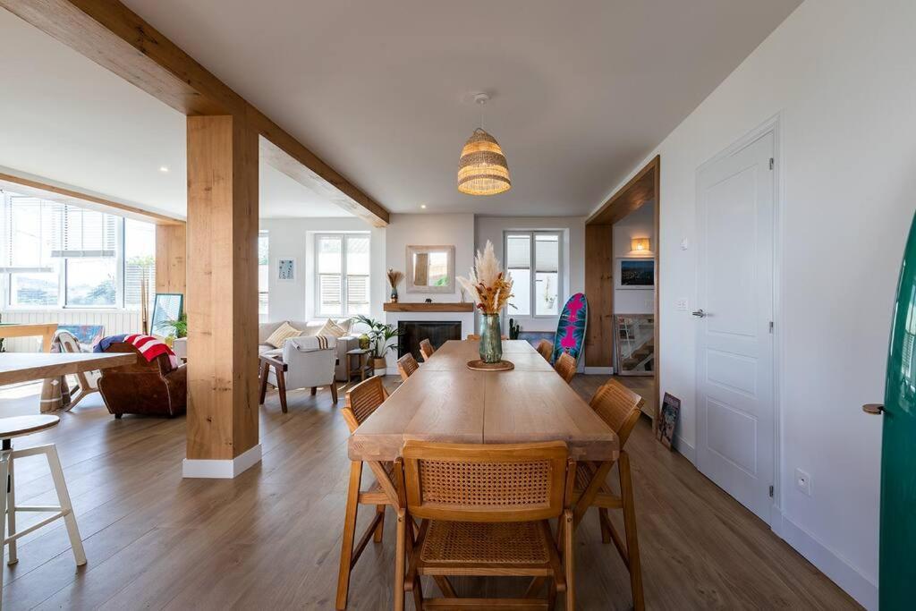 Beautiful Beach House In Front Of The Ocean Biarritz Ngoại thất bức ảnh