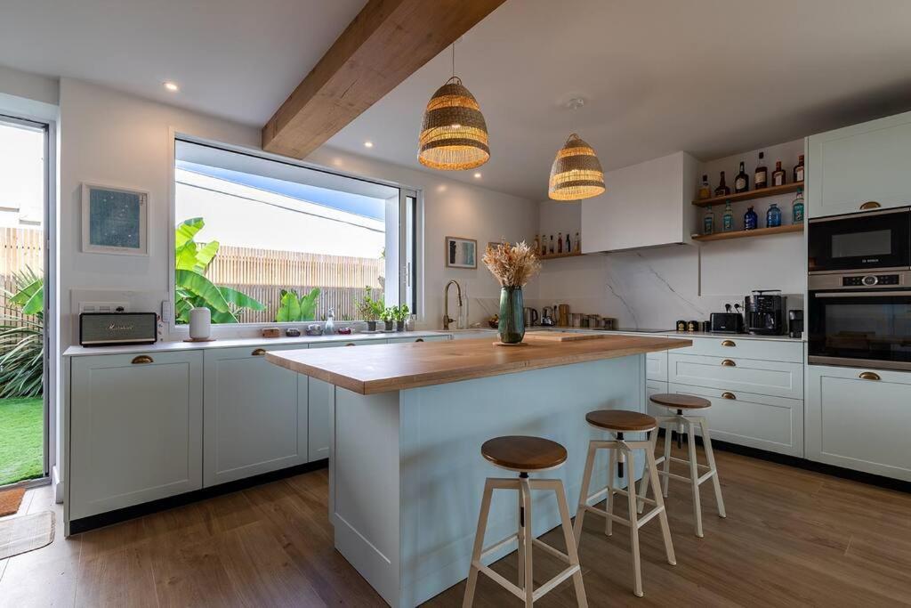 Beautiful Beach House In Front Of The Ocean Biarritz Ngoại thất bức ảnh
